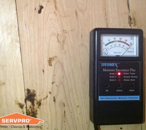 SERVPRO of Mount Clemens / New Baltimore - Chesterfield, MI. Moisture content readings