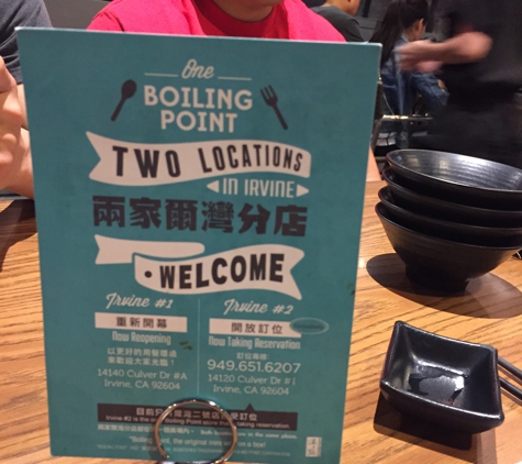 Boiling Point - San Gabriel, CA. SoCal current promo