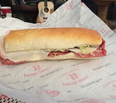 Jimmy John's - Canon City, CO. Number nine with extra onions Italian sub