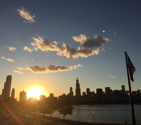 Adler Planetarium - Chicago, IL. Adler after almost dark