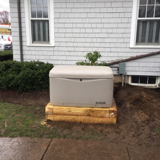 Accurate, Electrical Contractors. Installation of a 14 kW automatic standby generator in Madison ct.