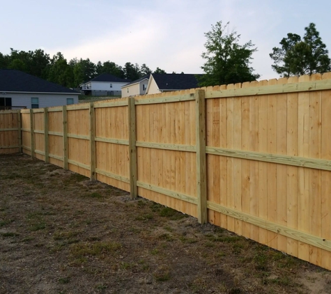 Belair Building Supply - Augusta, GA. Here is  a stockade style fence that I built using the finest lumber in Agusta(Belair Supply) thanks fellas