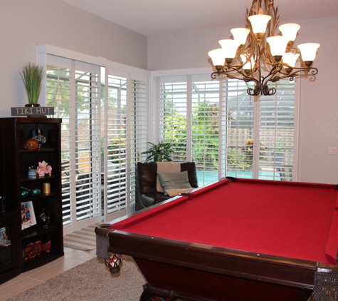 Plantation Shutters Fl, Inc. - Palm City, FL. Sliding Glass Doors with Plantation Shutters