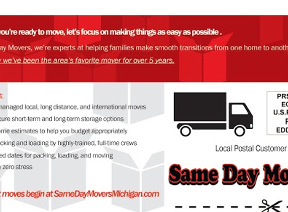 Same Day Movers - Novi, MI