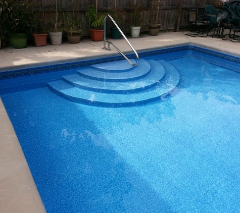 Pool Doctor - Piedmont, AL. Pool Doctor built us new steps and installed new liner after salt cell ruined steps and walls from another builder