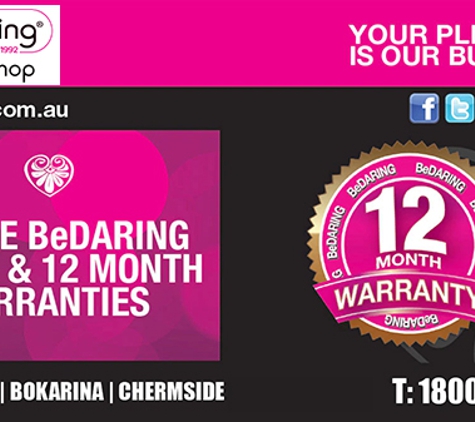 Be Daring The Adult Shop - Bokarina, QLD. Unique Be Daring 30 Day & 12 Month Warranties