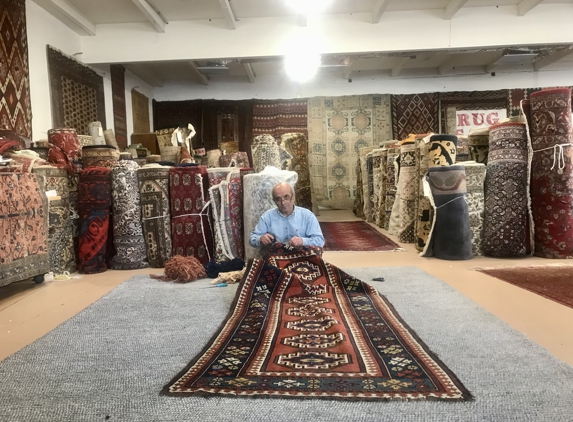 Bay Area Rugs Outlet - San Mateo, CA. Ali Repairing An Antique Rug