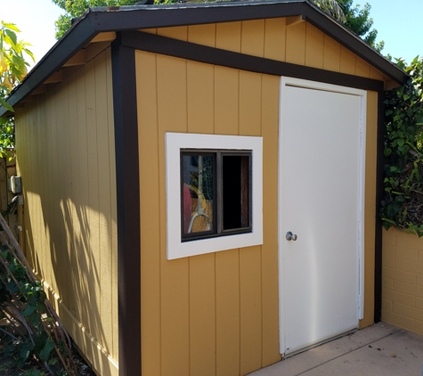 Paintology Quality Painting - Imperial Beach, CA. Shed repair and paint after picture