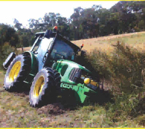 Sale Accident & Recovery - Sale, VIC. Got the tractor/slasher stuck? Call us to salvage tractor or vehicle back onto the roadway so you can be on your way!