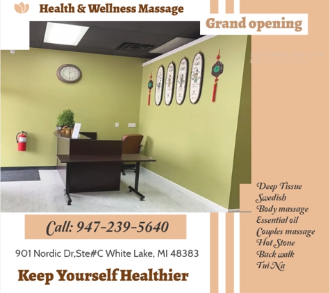 Health & Wellness Massage - White Lake, MI