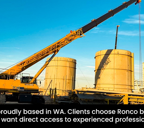Ronco - Maddington, WA. We’re proudly based in WA. Clients choose Ronco because they want direct access to experienced professionals
