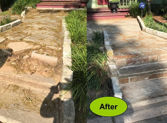 Miles Landscaping - Mesquite, TX. Flagstone Step Repair