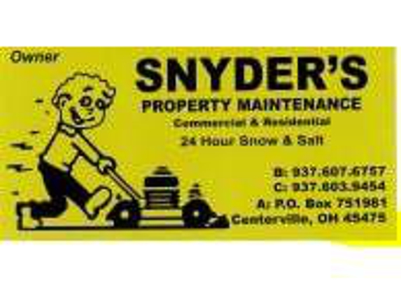 Snyder's Property Maintenance - Centerville, OH