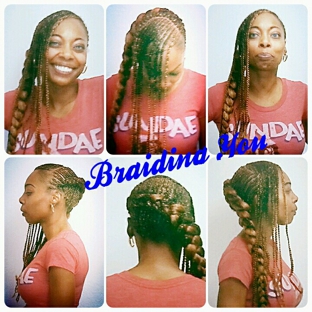 Braiding you Creative Design Hair Center. Cornrows in a Cornrow