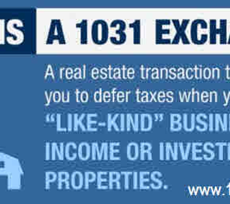 Financial Exchange Coterie - Sarasota, FL. !031 Tax Deferred Business Real Estate Replacement properties