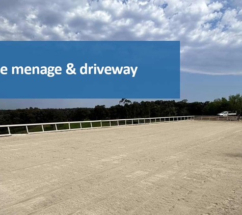 Anderson and Sons Earthmoving - Doreen, VIC. Horse menage and driveway refurbishment