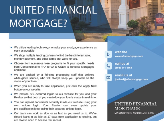 United Financial Mortgage. LLC - Mechanicsville, VA