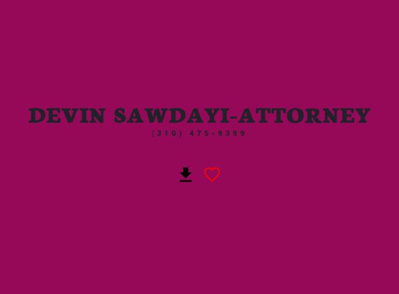 Devin Sawdayi-Attorney. should i file bankruptcy