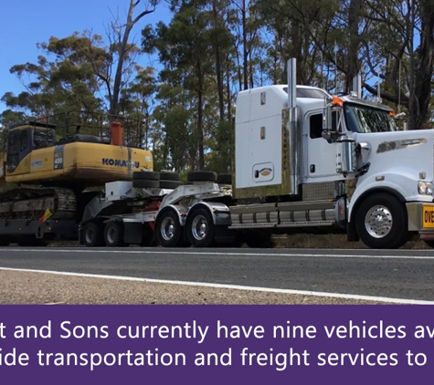 Sherritt & Sons Tilt Tray Crane Trucks & Float Hire. Sherritt and Sons currently have nine vehicles available to provide transportation and freight services to clients.