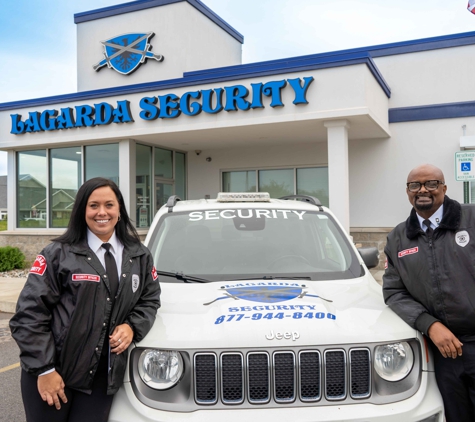 Lagarda Security - Detroit, MI. Security officers with patrol vehicles