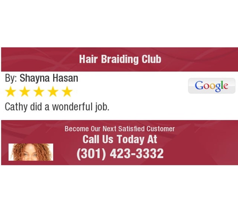 Hair Braiding Club - Temple Hills, MD