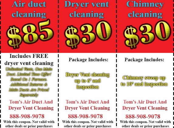 Tom's Air Duct And Dryer Vent Cleaning - Fairfax, VA