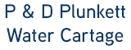 P & D Plunkett Water Cartage Logo