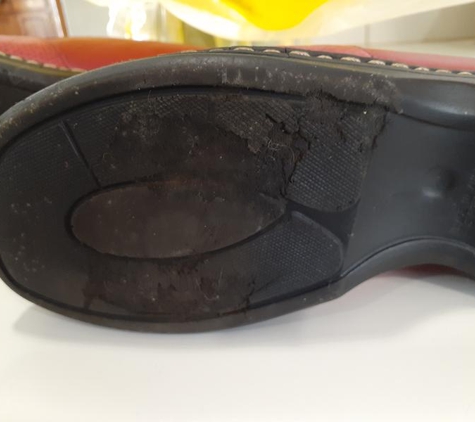 Laura Benini Pty Ltd - Belmore, NSW. Soles are sticky and disintegrating!