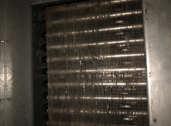 VacMan Air Duct Cleaning - Granger, IN. The same secondary heat exchanger after VacMan cleaned it.  Big difference!!