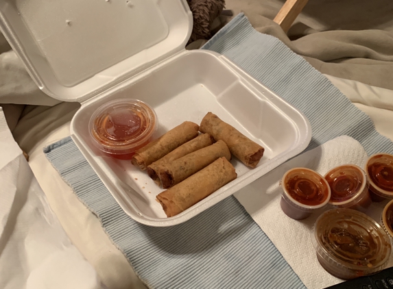 The K T Noodle - Rocklin, CA. Vegetarian spring rolls