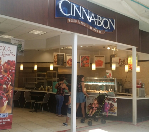 Cinnabon - Cerritos, CA. I like their pecan cinnabon and also the mochalatta the best!!