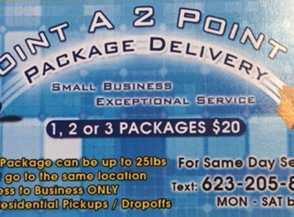 Point A 2 Point B Package Delivery - Phoenix, AZ