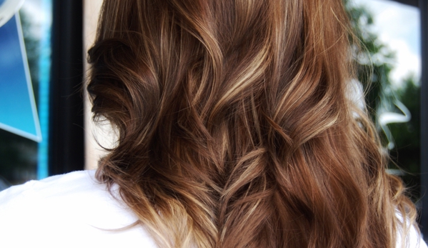 Karma Salon & Spa - Buford, GA. Beautiful warm brunette with blonde babylights!