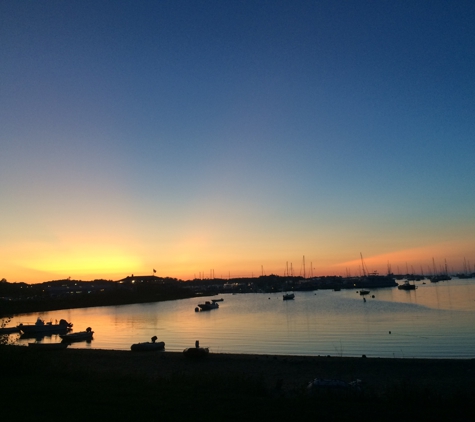 Narragansett Inn - Block Island, RI. Sunset from the Adirondacks at Narragansett Inn, photo by Leah Lerner