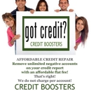CREDIT BOOSTERS - Inexpensive Credit Repair - Credit & Debt Counseling
