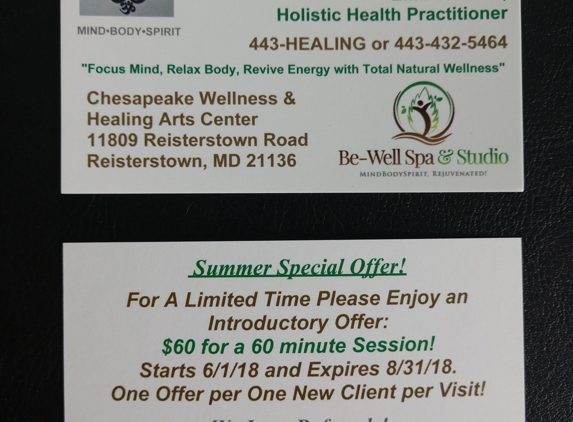 Chesapeake Wellness and Healing Arts Center - Reisterstown, MD