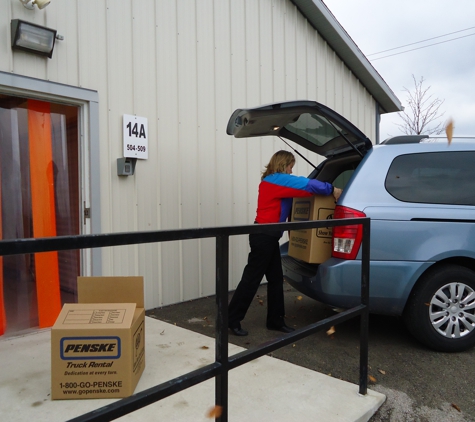 Holy Hill Self Storage - Richfield, WI. Easy to unload at entrance of climate controlled buildings