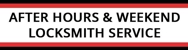 After Hours & Weekend Locksmith Service Logo