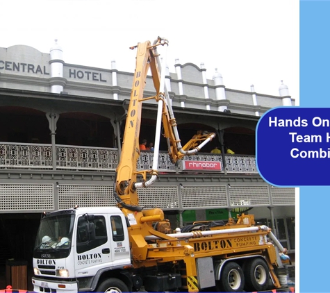 Bolton Concrete Pumping - Portsmith, QLD. Hands On Management Team Has 130 Years Combined Pumping Experience