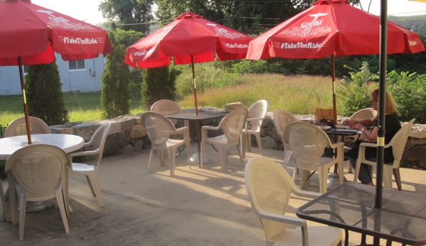 Chiodas Trattoria - Worcester, MA. Chioda's patio could use some sprucing up!