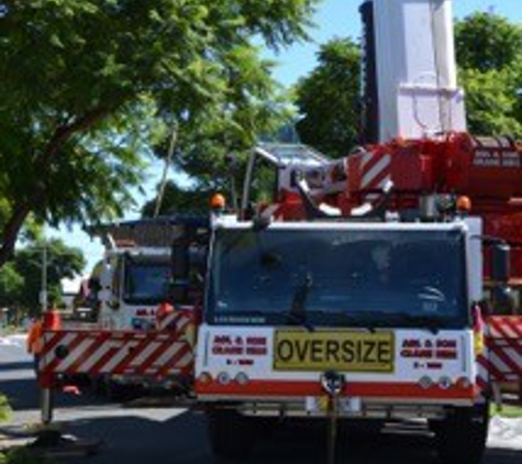 AGL & Son Crane Hire - Edinburgh, SA. Craning Pool Into Backyard