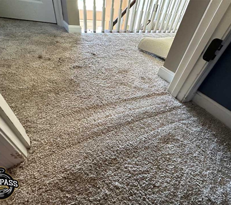 Compass Carpet Repair & Cleaning - Ft Mitchell, KY. Compass Carpet Repair - Carpet Pet Damage Patch Repair In Independence, KY