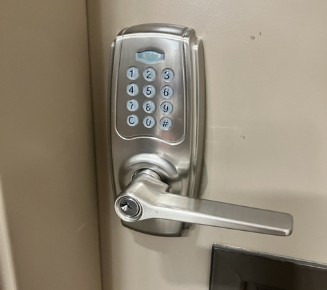 TNT Locksmith - Lakeside, CA. Smart lock installed on a breakroom for a grocery store.