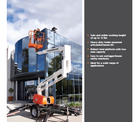 Gericke Logistics - Naracoorte, SA. Trailer Mounted Boom Lift