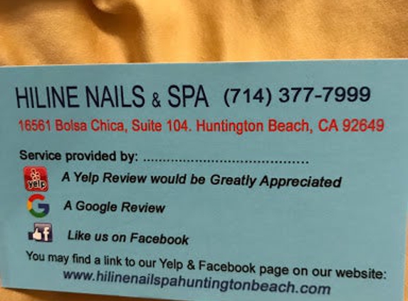 Hiline Nail Spa - Huntington Beach, CA