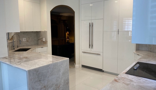 Visions - Miami, FL. Cabinet Refacing , White High Gloss Lacquer