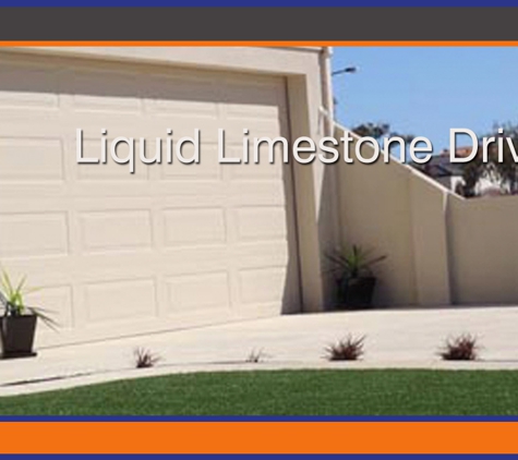 Metro Concrete. Liquid Limestone Driveway