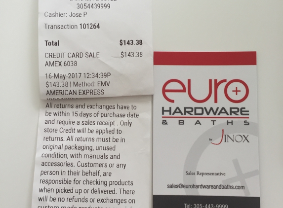 Euro Hardware And Baths - Miami, FL