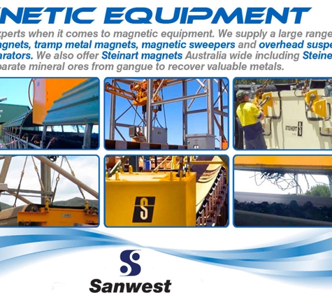Sanwest Pty Ltd - Malaga, WA. Click here for info about our range of magnetic equipment.