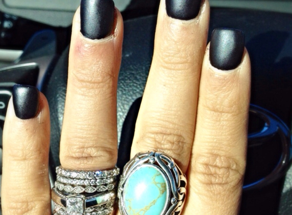 KJ Nails & Spa - Mobile, AZ. Thank you KJ NAILS!! Love my matte black nails!